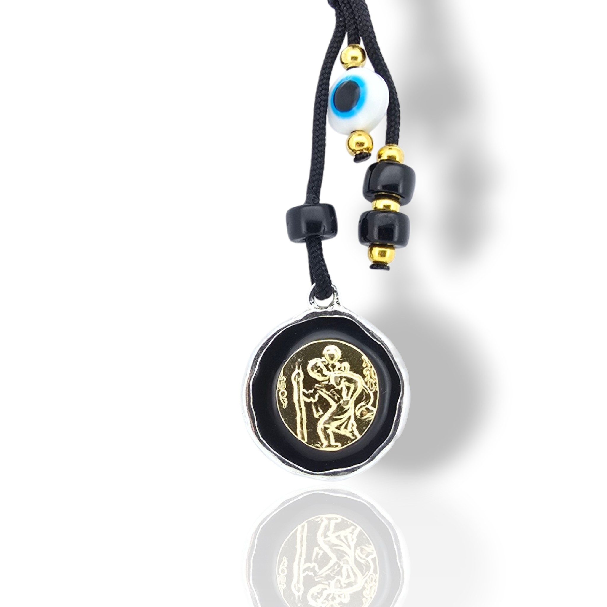 Silver 925° car charm with Saint Christopher (code L008314)